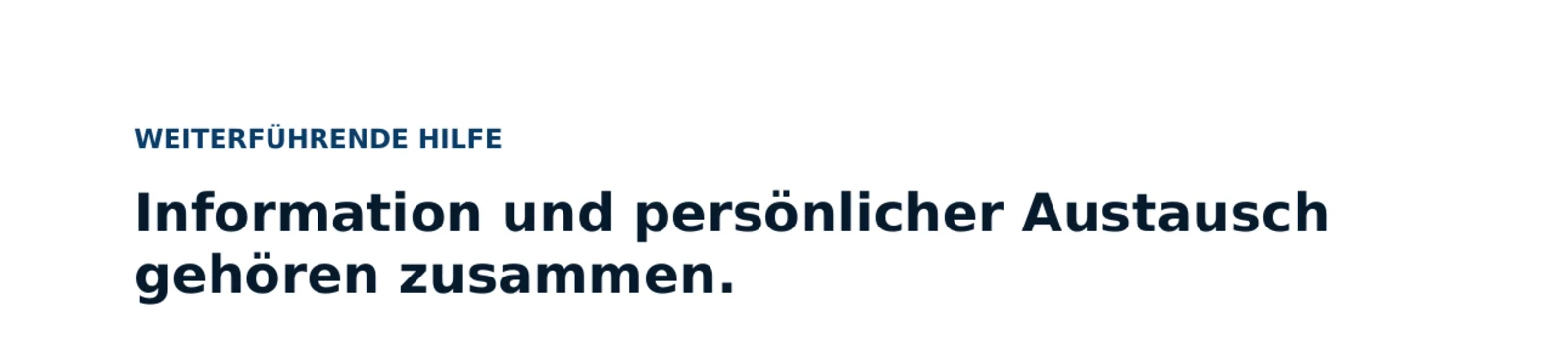Materialvorschau für eine Kurzinfo